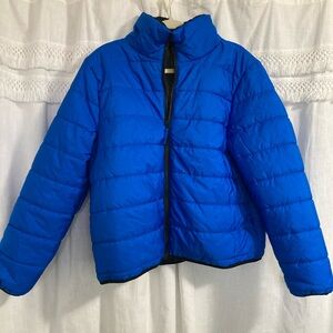 Wild Fable royal blue insulated quilted puffer jacket winter ski coat size XL
